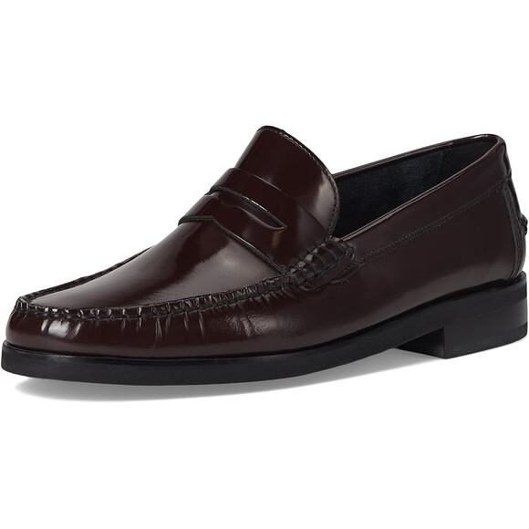 Florsheim Mens Berkley Flex Penny Loafer US 9.5 EEE EU 42.5 Burgundy Leather NIB - Picture 1 of 12